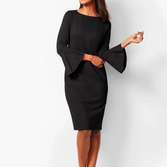 pointelle knit turtleneck dress Adena Pointelle Knit Mini Dress - Chocolate